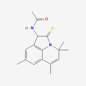 N-(4,4,6,8-tetramethyl-2-thioxo-1,2-dihydro-4H-pyrrolo[3,2,1-ij]quinolin-1-yl)acetamide