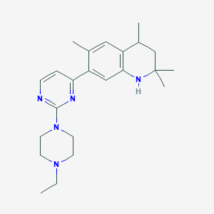 7-[2-(4-Ethylpiperazin-1-yl)pyrimidin-4-yl]-2,2,4,6-tetramethyl-1,2,3,4-tetrahydroquinoline