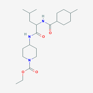 ethyl 4-({N-[(4-methylcyclohexyl)carbonyl]leucyl}amino)piperidine-1-carboxylate