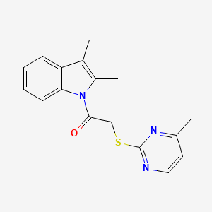 1-(2,3-Dimethyl-indol-1-yl)-2-(4-methyl-pyrimidin-2-ylsulfanyl)-ethanone