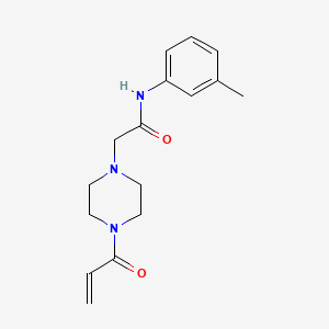 molecular formula C16H21N3O2 B11040944 2-(4-Acryloylpiperazin-1-yl)-N-(m-tolyl)acetamide 