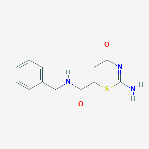 molecular formula C12H13N3O2S B11040996 2-amino-N-benzyl-4-oxo-5,6-dihydro-4H-1,3-thiazine-6-carboxamide 