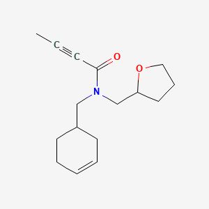 N-(3-Cyclohexenylmethyl)-N-(tetrahydro-2-furanylmethyl)-2-butynamide