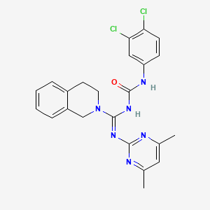 1-(3,4-dichlorophenyl)-3-[C-(3,4-dihydro-1H-isoquinolin-2-yl)-N-(4,6-dimethylpyrimidin-2-yl)carbonimidoyl]urea