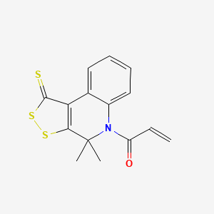 1-(4,4-dimethyl-1-thioxo-1,4-dihydro-5H-[1,2]dithiolo[3,4-c]quinolin-5-yl)prop-2-en-1-one