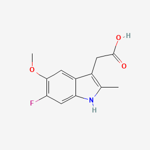 2-(6-fluoro-5-methoxy-2-methyl-1H-indol-3-yl)acetic acid