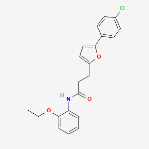 3-[5-(4-chlorophenyl)furan-2-yl]-N-(2-ethoxyphenyl)propanamide