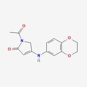 1-acetyl-4-(2,3-dihydro-1,4-benzodioxin-6-ylamino)-1,5-dihydro-2H-pyrrol-2-one