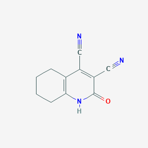 molecular formula C11H9N3O B11041207 2-Hydroxy-5,6,7,8-tetrahydro-3,4-quinolinedicarbonitrile 