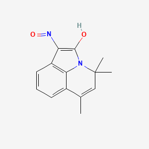 molecular formula C14H14N2O2 B11041240 1-Hydroxyimino-4,4,6-trimethyl-4H-pyrrolo[3,2,1-IJ]quinolin-2(1H)-one 