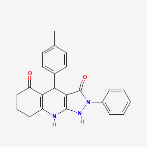 3-hydroxy-4-(4-methylphenyl)-2-phenyl-2,4,6,7,8,9-hexahydro-5H-pyrazolo[3,4-b]quinolin-5-one