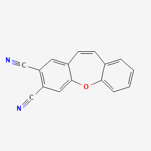 2-Oxatricyclo[9.4.0.0(3,8)]pentadeca-1(11),3,5,7,9,12,14-heptaene-5,6-dicarbonitrile