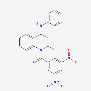 (3,5-dinitrophenyl)[2-methyl-4-(phenylamino)-3,4-dihydroquinolin-1(2H)-yl]methanone