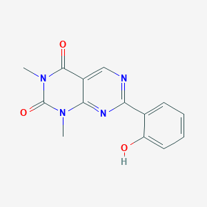 7-(2-hydroxyphenyl)-1,3-dimethylpyrimido[4,5-d]pyrimidine-2,4(1H,3H)-dione