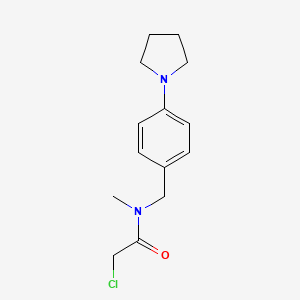 2-Chloro-N-methyl-N-{[4-(pyrrolidin-1-YL)phenyl]methyl}acetamide