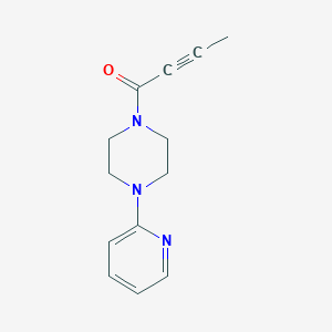 molecular formula C13H15N3O B11041391 1-[4-(2-Pyridyl)piperazino]-2-butyn-1-one 