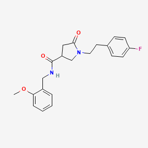 1-[2-(4-fluorophenyl)ethyl]-N-(2-methoxybenzyl)-5-oxopyrrolidine-3-carboxamide