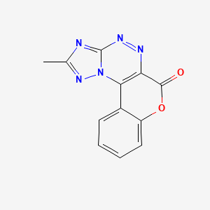 2-methyl-6H-chromeno[4,3-e][1,2,4]triazolo[5,1-c][1,2,4]triazin-6-one