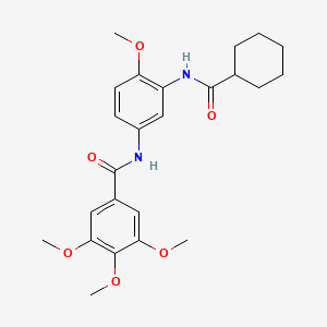 N-{3-[(cyclohexylcarbonyl)amino]-4-methoxyphenyl}-3,4,5-trimethoxybenzamide