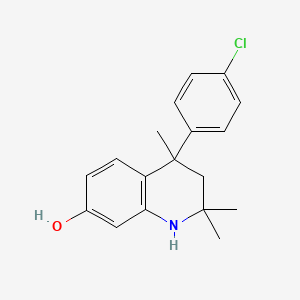 4-(4-Chlorophenyl)-2,2,4-trimethyl-1,2,3,4-tetrahydroquinolin-7-ol