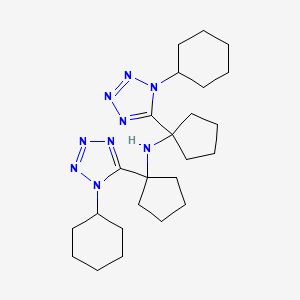 N,N-Bis[1-(1-cyclohexyl-1H-1,2,3,4-tetraazol-5-YL)cyclopentyl]amine