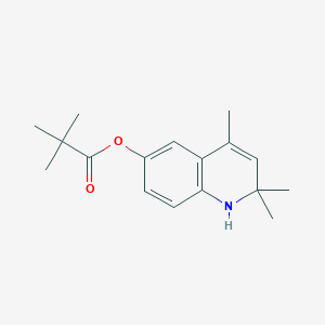 2,2,4-Trimethyl-1,2-dihydro-6-quinolinyl pivalate