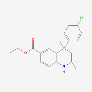 Ethyl 4-(4-chlorophenyl)-2,2,4-trimethyl-1,2,3,4-tetrahydroquinoline-6-carboxylate