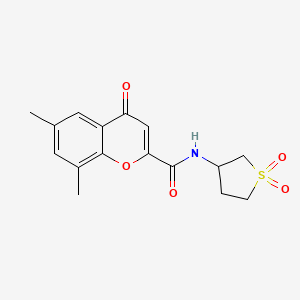 N-(1,1-dioxidotetrahydrothiophen-3-yl)-6,8-dimethyl-4-oxo-4H-chromene-2-carboxamide