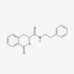 1-oxo-N-(2-phenylethyl)-3,4-dihydro-1H-isochromene-3-carboxamide