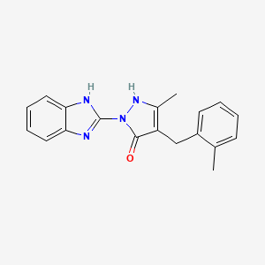 1-(1H-benzimidazol-2-yl)-3-methyl-4-(2-methylbenzyl)-1H-pyrazol-5-ol