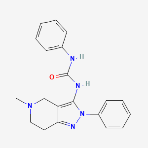 1-(5-methyl-2-phenyl-4,5,6,7-tetrahydro-2H-pyrazolo[4,3-c]pyridin-3-yl)-3-phenylurea