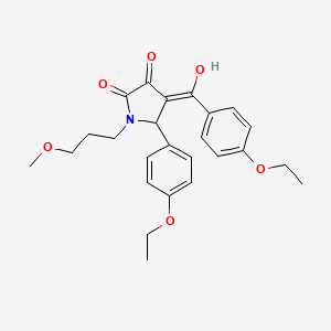 5-(4-ethoxyphenyl)-4-[(4-ethoxyphenyl)carbonyl]-3-hydroxy-1-(3-methoxypropyl)-1,5-dihydro-2H-pyrrol-2-one