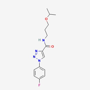 1-(4-fluorophenyl)-N-[3-(propan-2-yloxy)propyl]-1H-1,2,3-triazole-4-carboxamide