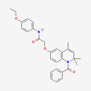 N-(4-ethoxyphenyl)-2-{[2,2,4-trimethyl-1-(phenylcarbonyl)-1,2-dihydroquinolin-6-yl]oxy}acetamide