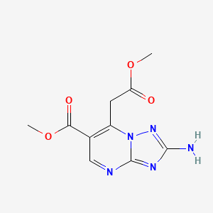 Methyl 2-amino-7-(2-methoxy-2-oxoethyl)[1,2,4]triazolo[1,5-a]pyrimidine-6-carboxylate