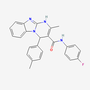 N-(4-fluorophenyl)-2-methyl-4-(4-methylphenyl)-1,4-dihydropyrimido[1,2-a]benzimidazole-3-carboxamide