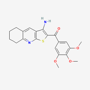 (3-Amino-5,6,7,8-tetrahydrothieno[2,3-b]quinolin-2-yl)(3,4,5-trimethoxyphenyl)methanone