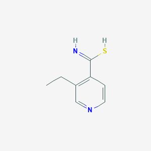 molecular formula C8H10N2S B110423 3-乙基吡啶-4-硫代甲酰胺 CAS No. 10605-12-6