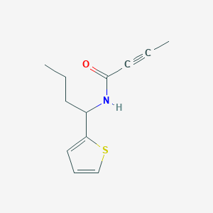 N-(1-(Thiophen-2-yl)butyl)but-2-ynamide