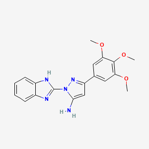 1-(1H-benzimidazol-2-yl)-3-(3,4,5-trimethoxyphenyl)-1H-pyrazol-5-amine