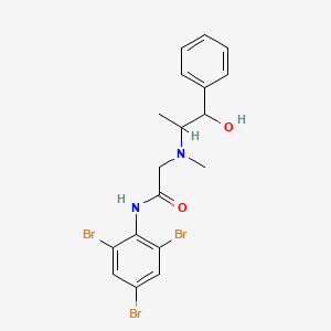 molecular formula C18H19Br3N2O2 B11042615 2-[(2-Hydroxy-1-methyl-2-phenylethyl)(methyl)amino]-N~1~-(2,4,6-tribromophenyl)acetamide 