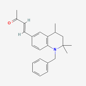 molecular formula C23H27NO B11042725 (3E)-4-(1-benzyl-2,2,4-trimethyl-1,2,3,4-tetrahydroquinolin-6-yl)but-3-en-2-one 