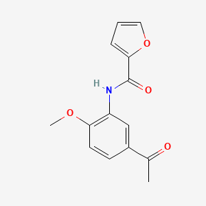 molecular formula C14H13NO4 B11042907 N-(5-acetyl-2-methoxyphenyl)furan-2-carboxamide 