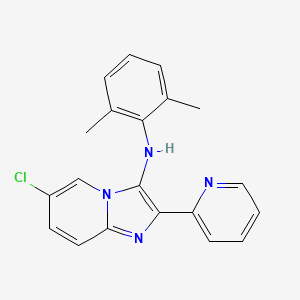 6-chloro-N-(2,6-dimethylphenyl)-2-(pyridin-2-yl)imidazo[1,2-a]pyridin-3-amine