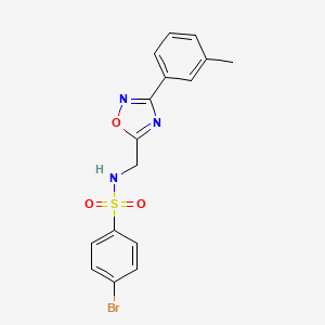 4-bromo-N-{[3-(3-methylphenyl)-1,2,4-oxadiazol-5-yl]methyl}benzenesulfonamide