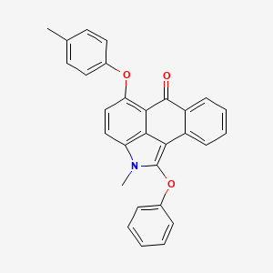 2-methyl-5-(4-methylphenoxy)-1-phenoxynaphtho[1,2,3-cd]indol-6(2H)-one