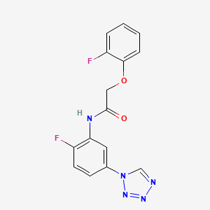 2-(2-fluorophenoxy)-N-[2-fluoro-5-(1H-tetrazol-1-yl)phenyl]acetamide