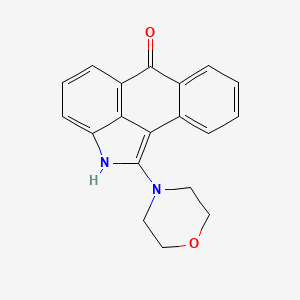 15-(Morpholin-4-yl)-14-azatetracyclo[7.6.1.0(2,7).0(13,16)]hexadeca-1(15),2(7),3,5,9(16),10,12-heptaen-8-one