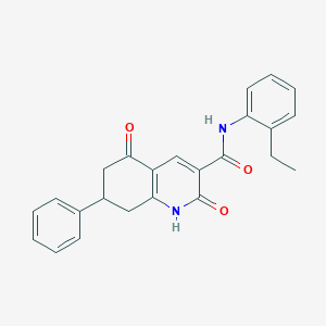 N-(2-ethylphenyl)-2,5-dioxo-7-phenyl-1,2,5,6,7,8-hexahydroquinoline-3-carboxamide