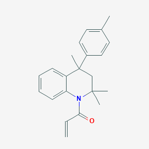 1-[2,2,4-trimethyl-4-(4-methylphenyl)-3,4-dihydroquinolin-1(2H)-yl]prop-2-en-1-one